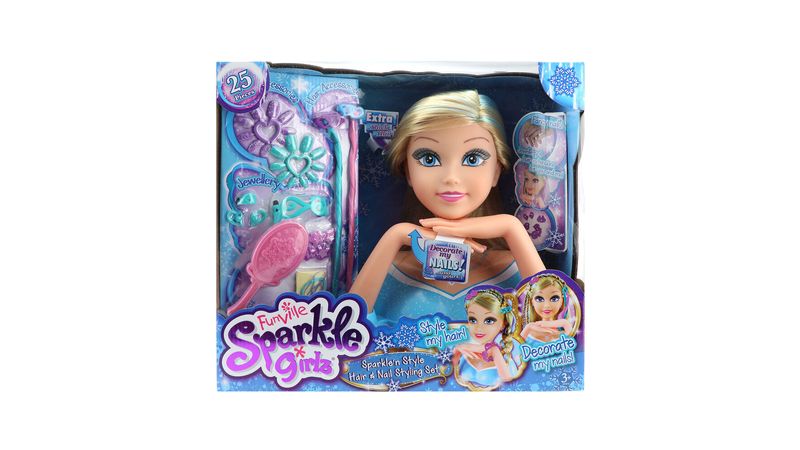 Sparkle girlz funville hair & nail hot sale