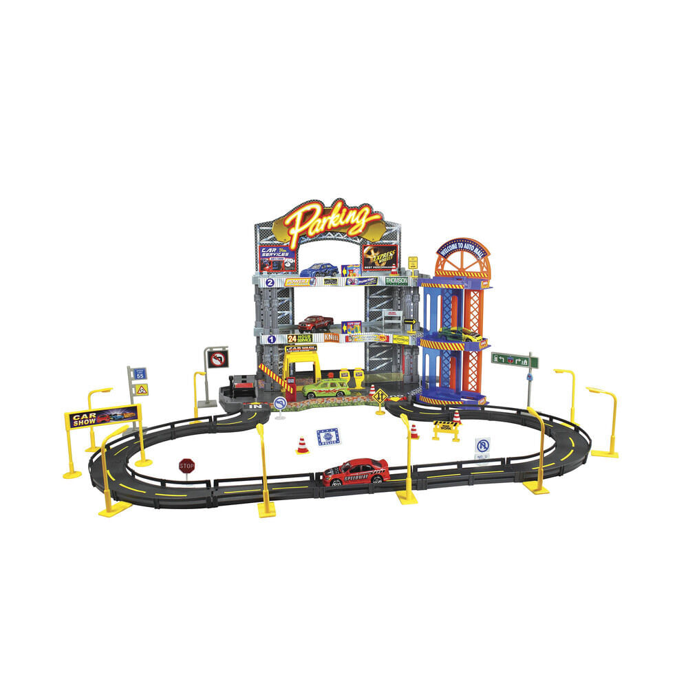 Set de autos garage parking Express Wheels Carrefour