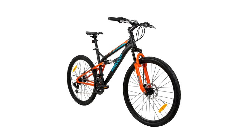 Bicicleta Philco Mountain Bike Rodado 26 Naranja y Negro Carrefour