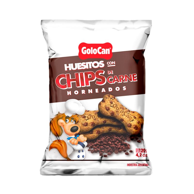 Huesitos con chips de carne para perro GoloCan Carrefour