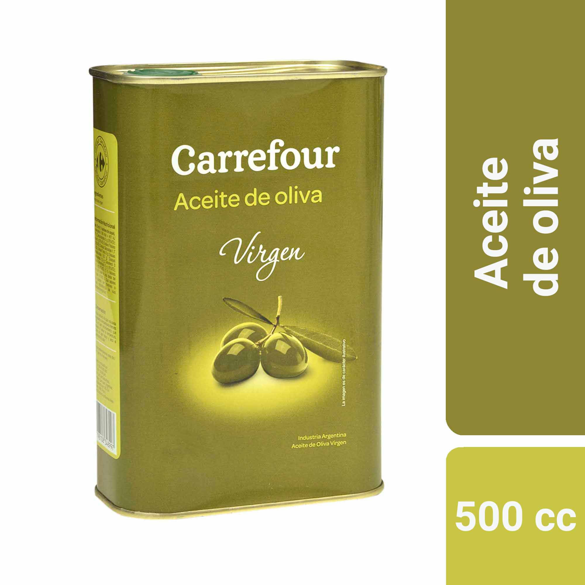 Aceite oliva Carrefour lata 500 cc. - Carrefour
