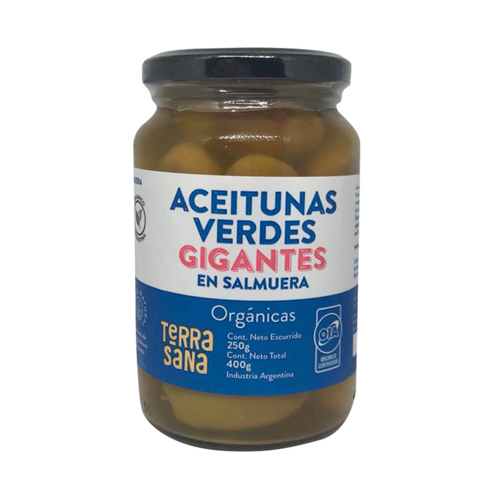 Aceitunas Verdes Terrasana Gigante Orgánico 250 G Carrefour