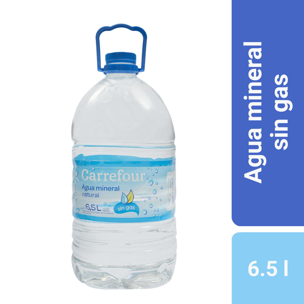 Agua mineral sin Carrefour 6.5 l. -