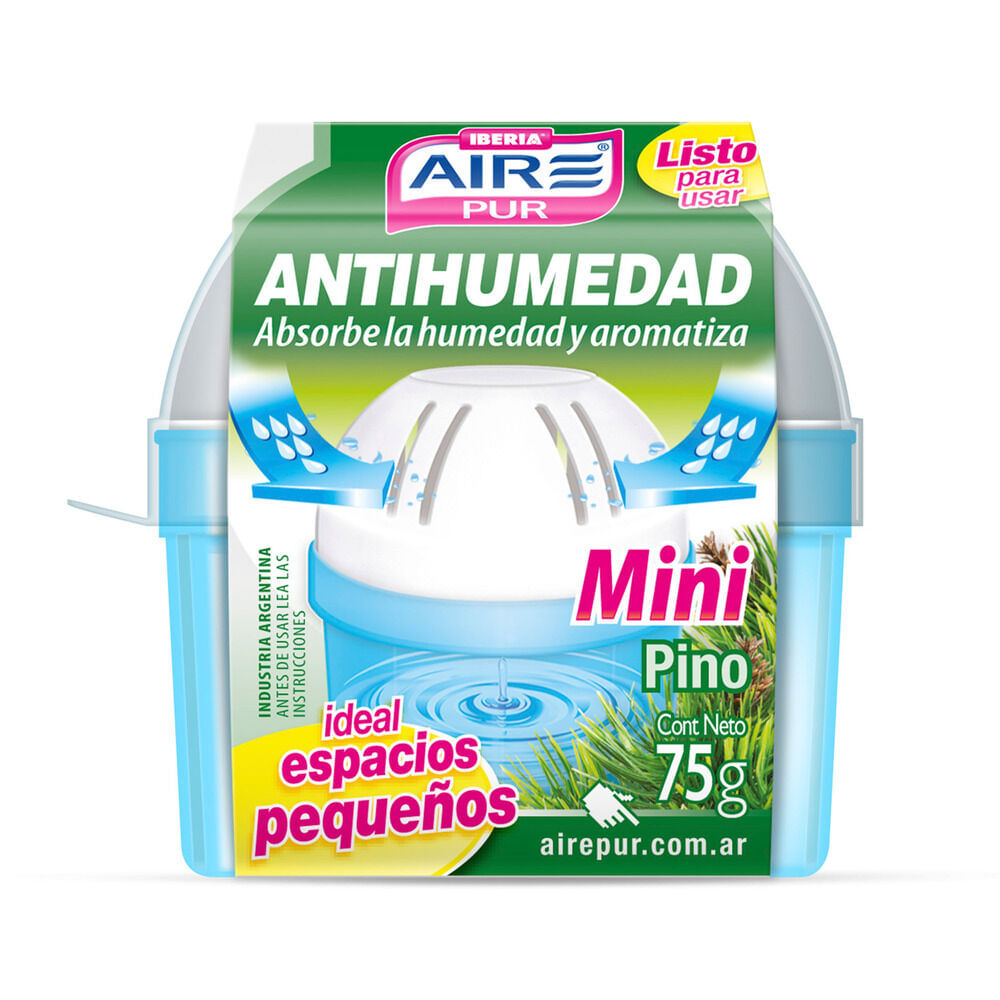 Desodorante de ambiente anti humedad Aire Pur Mini pino 75 g. - Carrefour