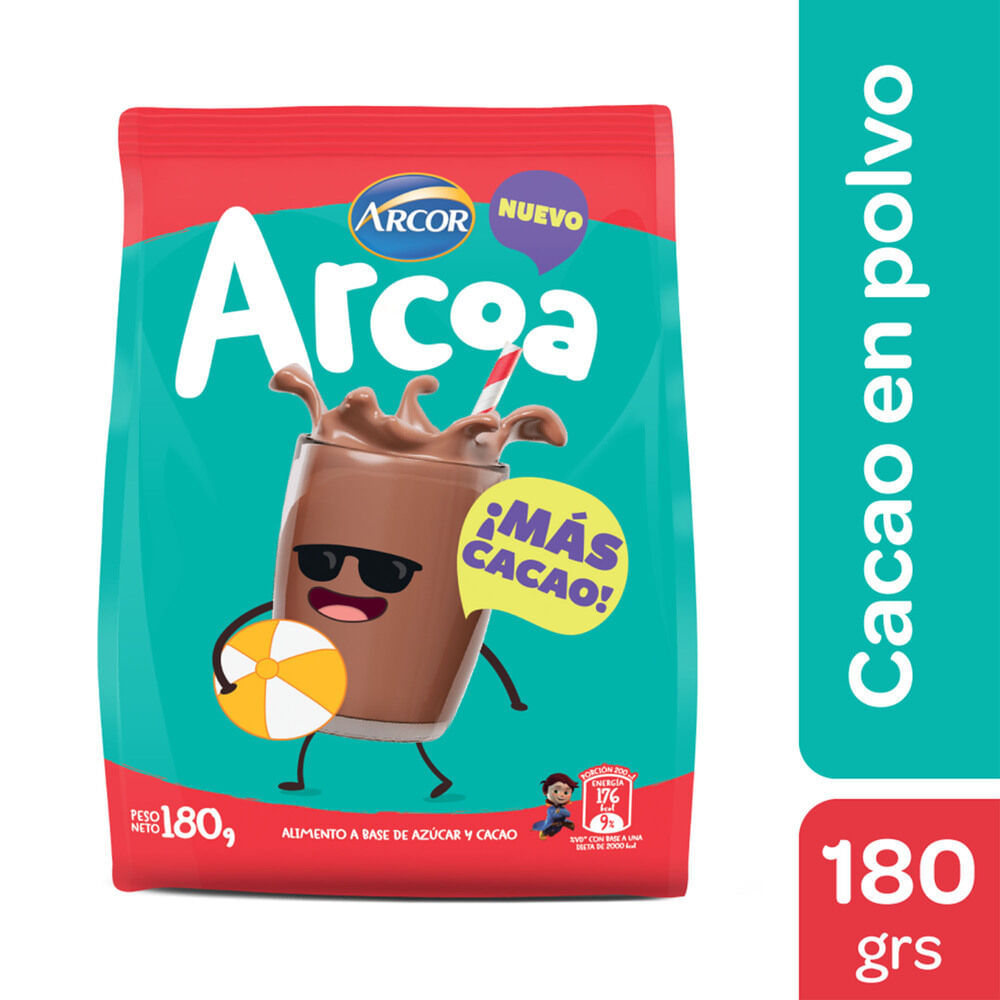 Cacao en polvo Arcor 180 g. Carrefour