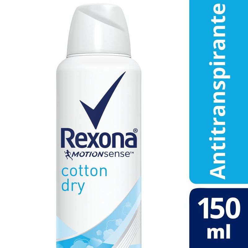 Antitranspirante en aerosol Rexona cotton dry 150 cc. - Carrefour