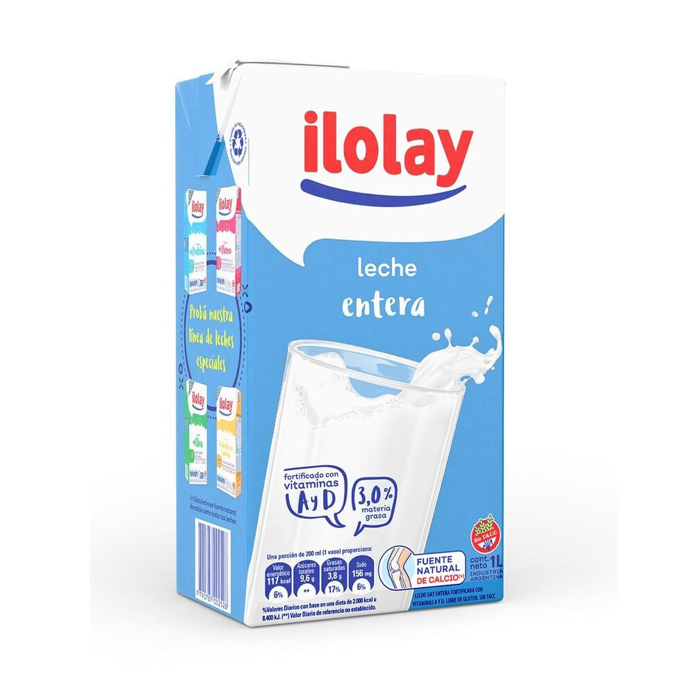 Leche Entera Larga Vida Ilolay 1 L Carrefour 5373