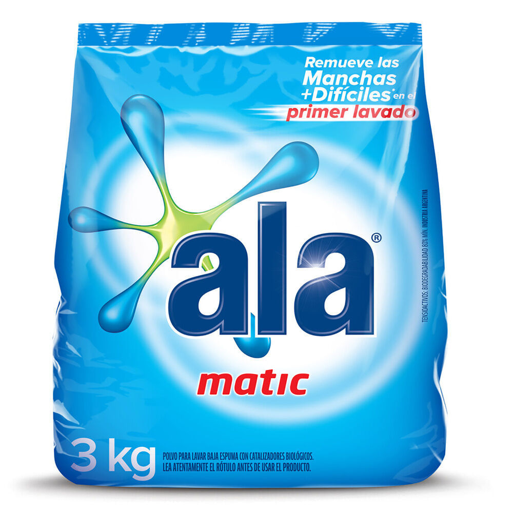 Jabón en polvo para ropa Ala matic 3 kg. - Carrefour