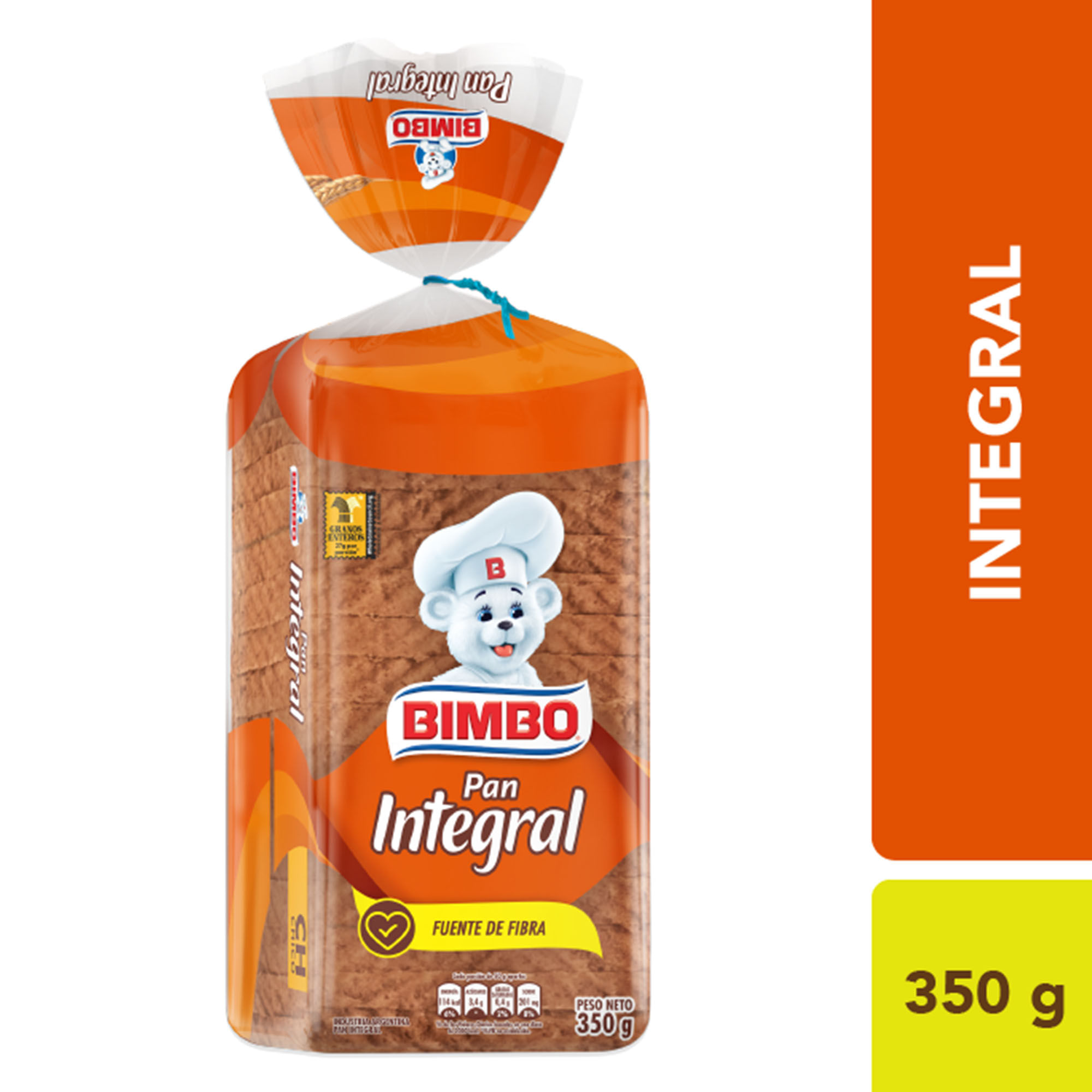 Pan integral Bimbo 350 g. Carrefour