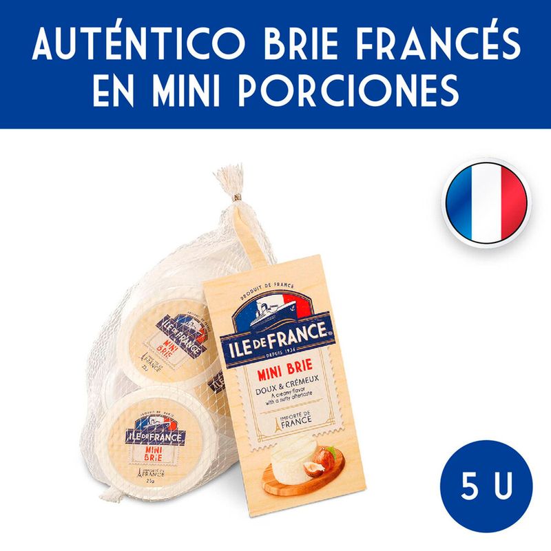 Queso Brie Ile De France Mini 125 G Carrefour