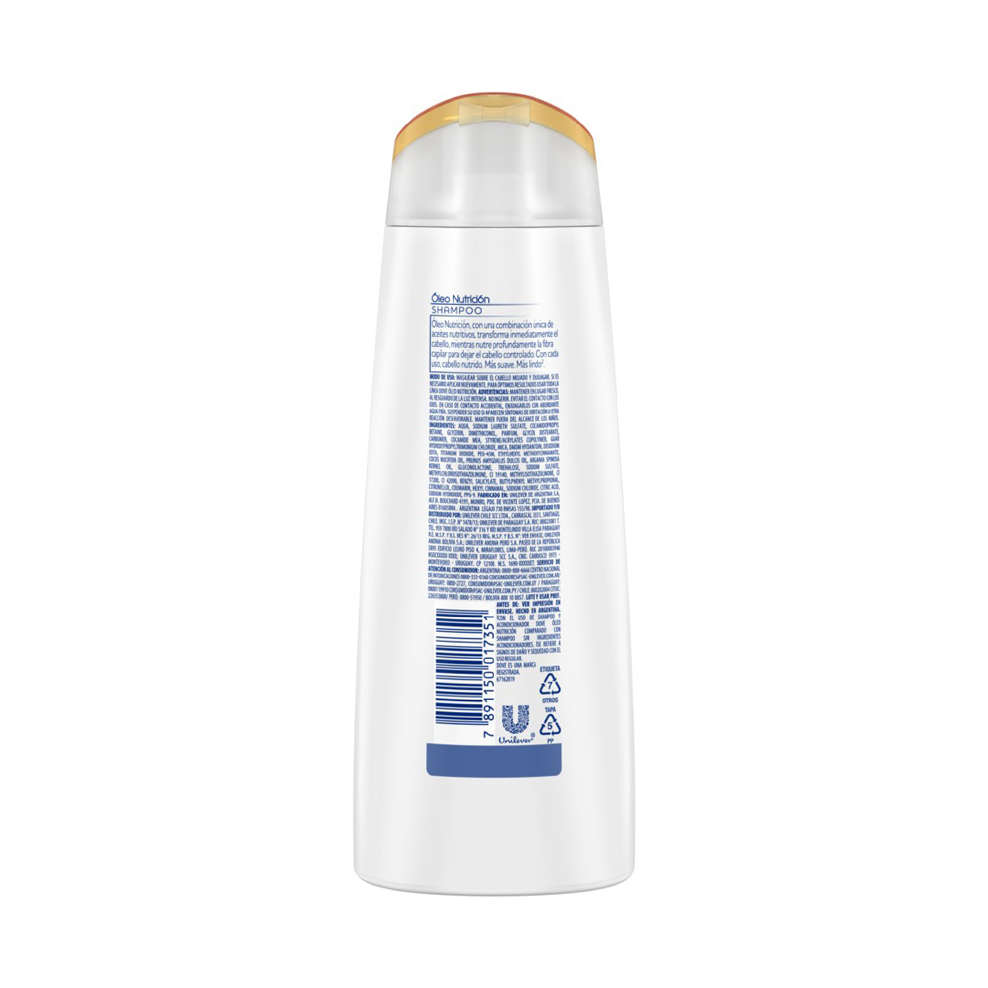 Shampoo Dove nutrición 200 ml. Carrefour