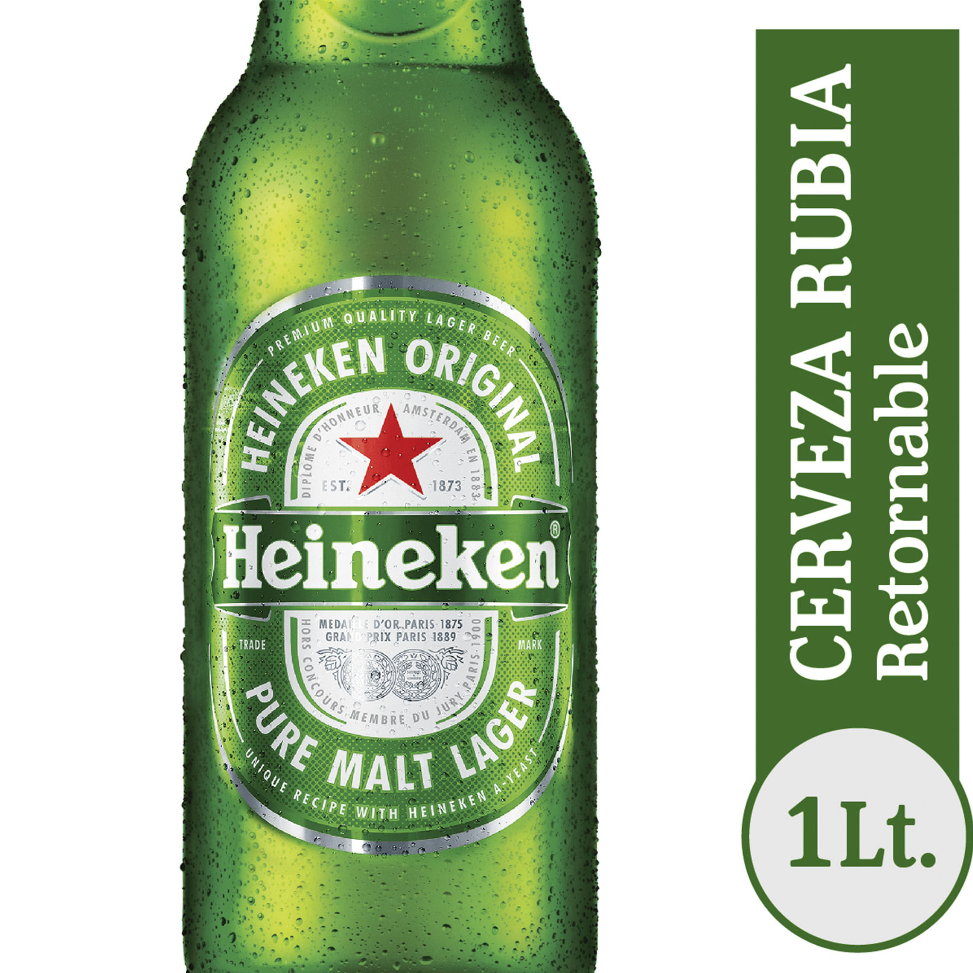 Cerveza rubia Heineken Retornable l. - Carrefour