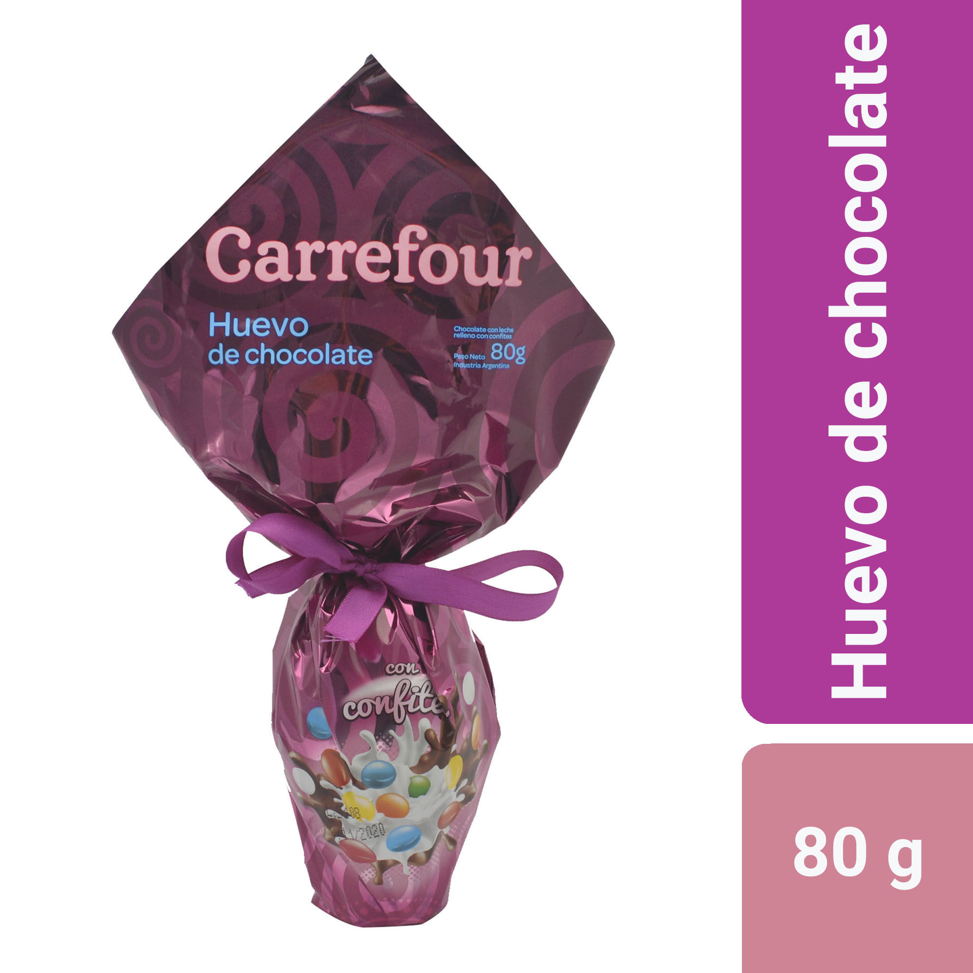 Vacilar Patatas mostrar Huevo Carrefour chocolate con leche 80 g. - Carrefour