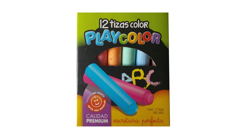 Tizas de colores Playcolor X 12