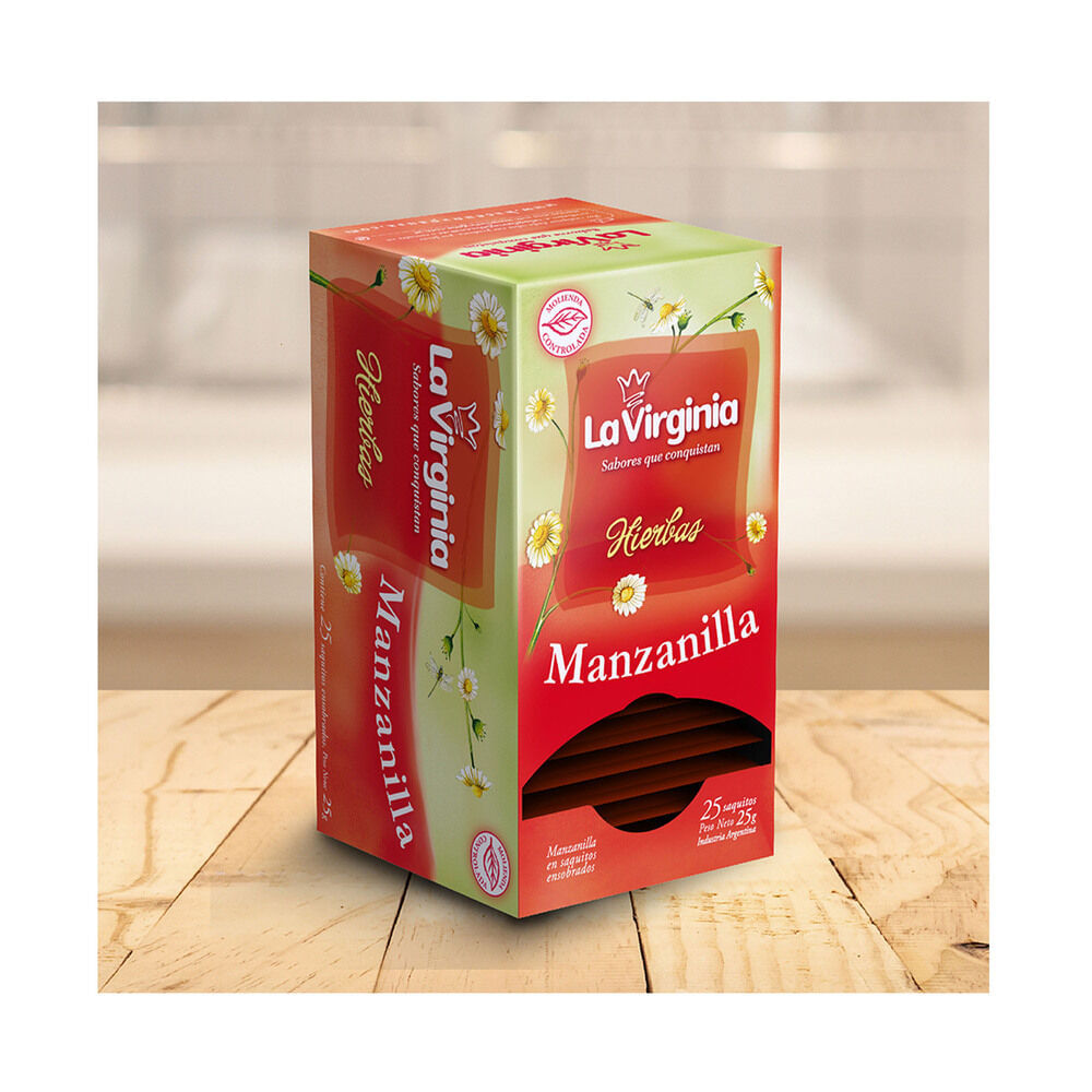 Té de manzanilla en saquitos La Virginia 25 u. Carrefour