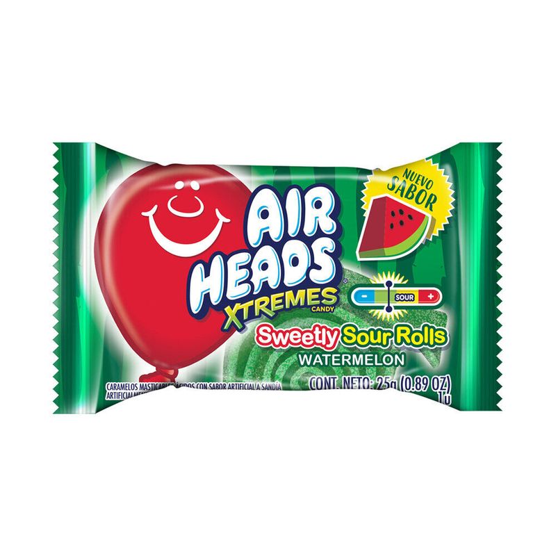 Caramelo Airheads roll watermelon xtreme 25 g. Carrefour