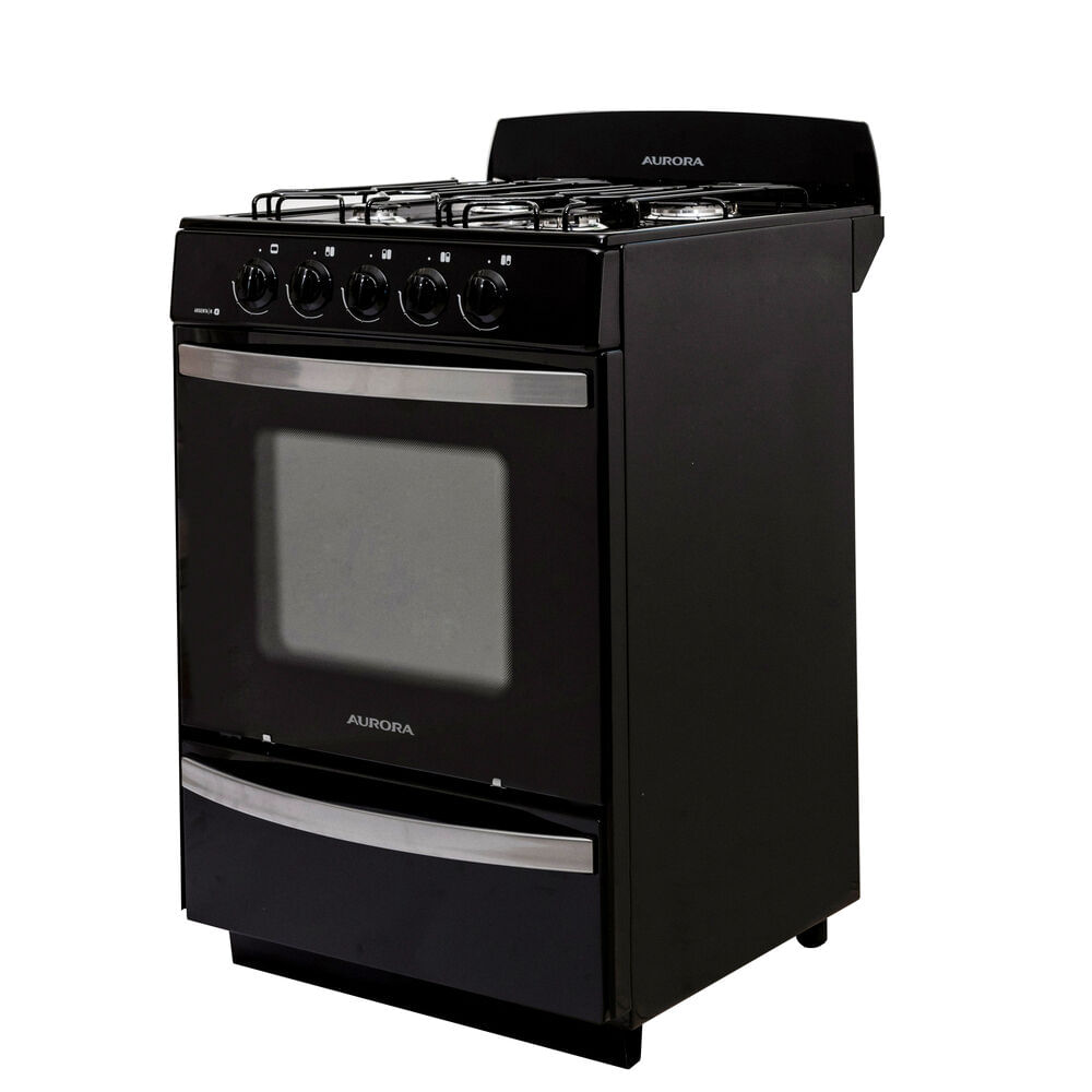 Cocina multigas Aurora 56 cm Argenta N4 negra
