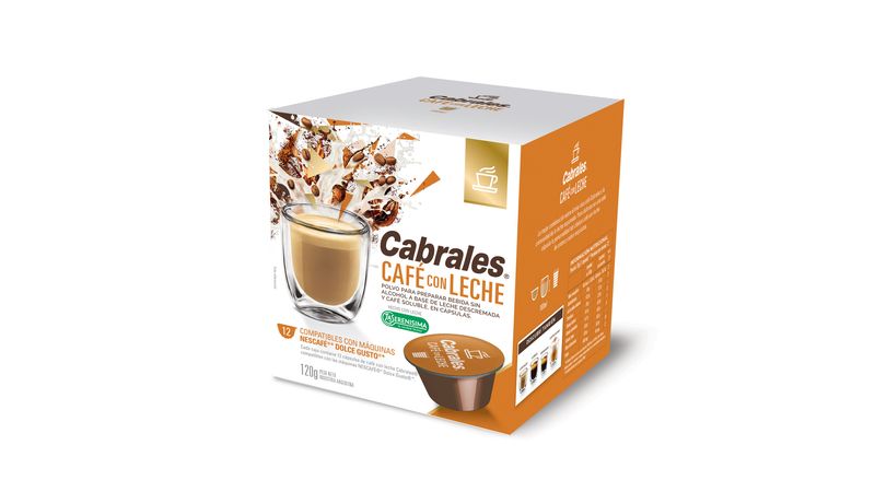 Café con leche cápsulas dolce gusto Cabrales 120 Gr - Kilbelonline