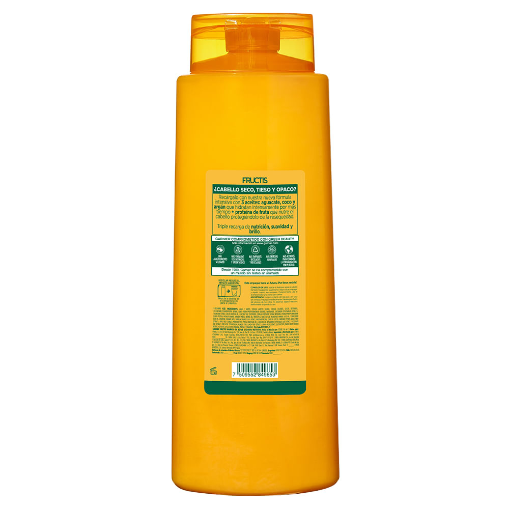 Shampoo Garnier recarga nutritiva fructis 650 cc. Carrefour