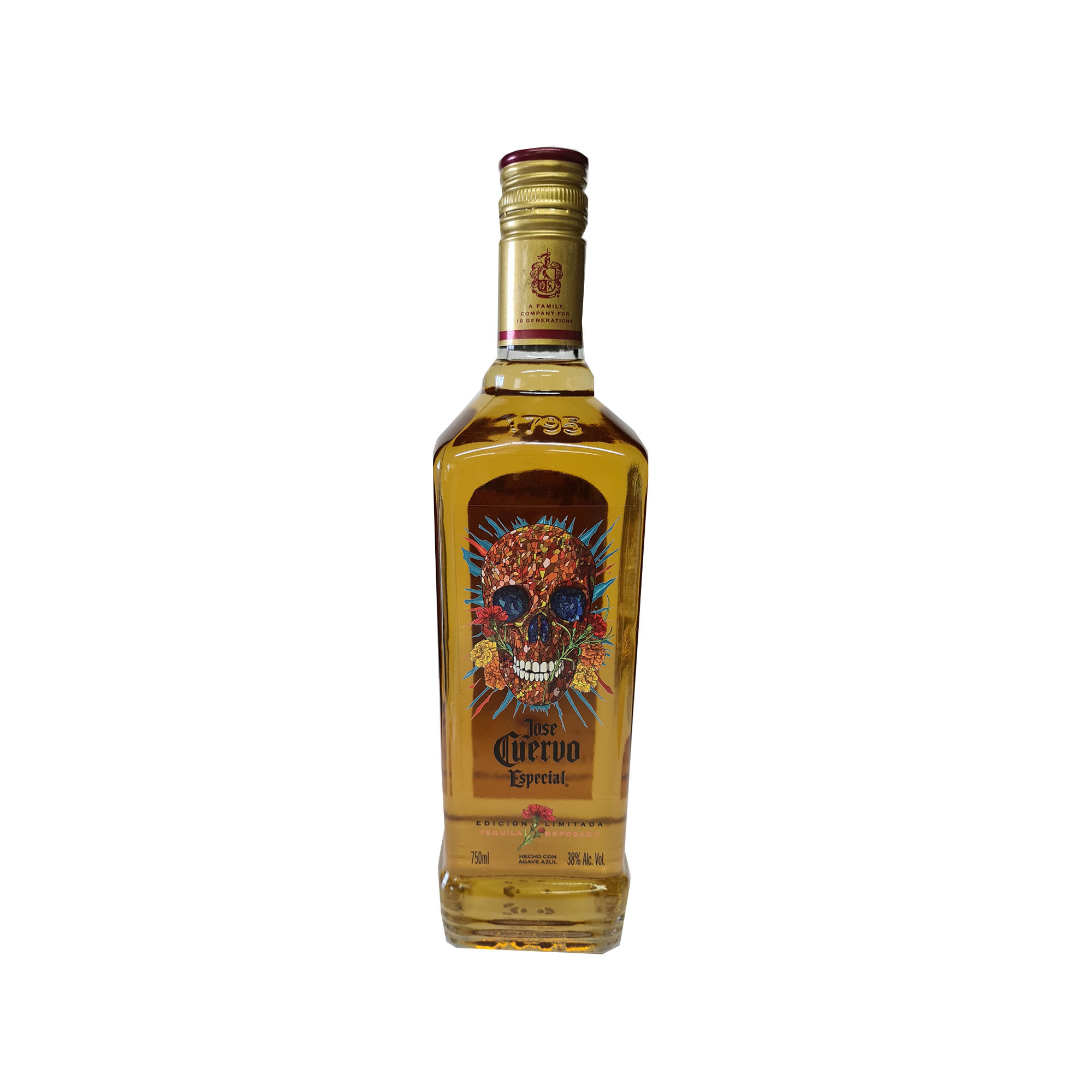 Tequila José Cuervo reposado calavera 750 cc. Carrefour
