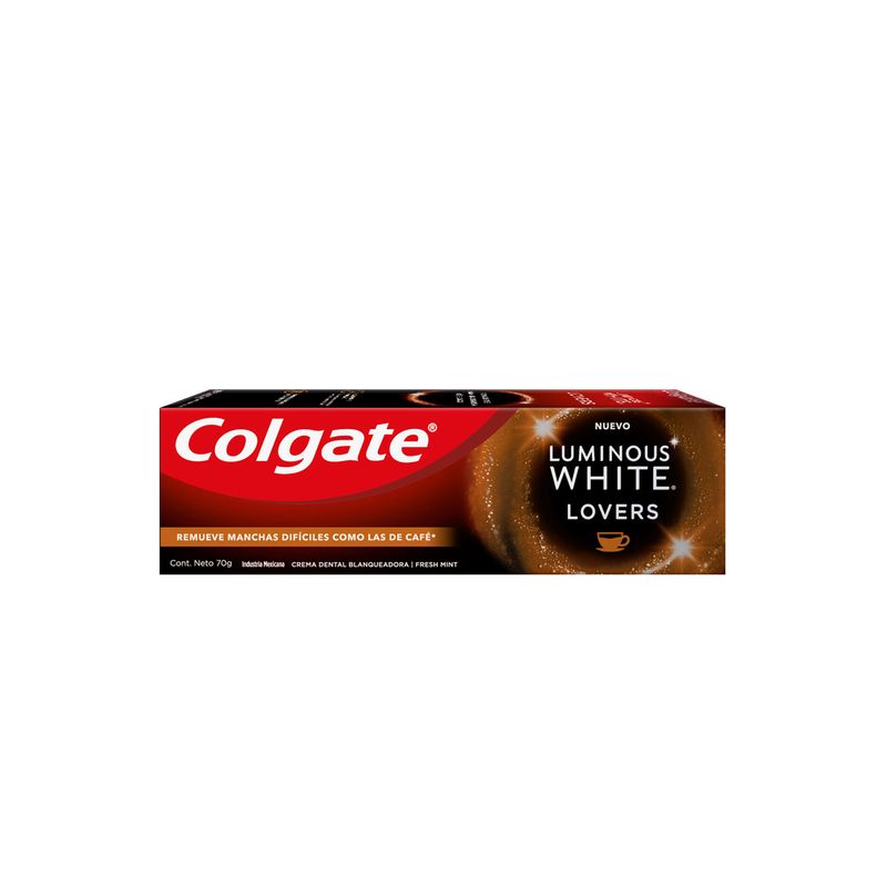 Pasta Dental Colgate Luminous White Lovers Café 70 g. Carrefour