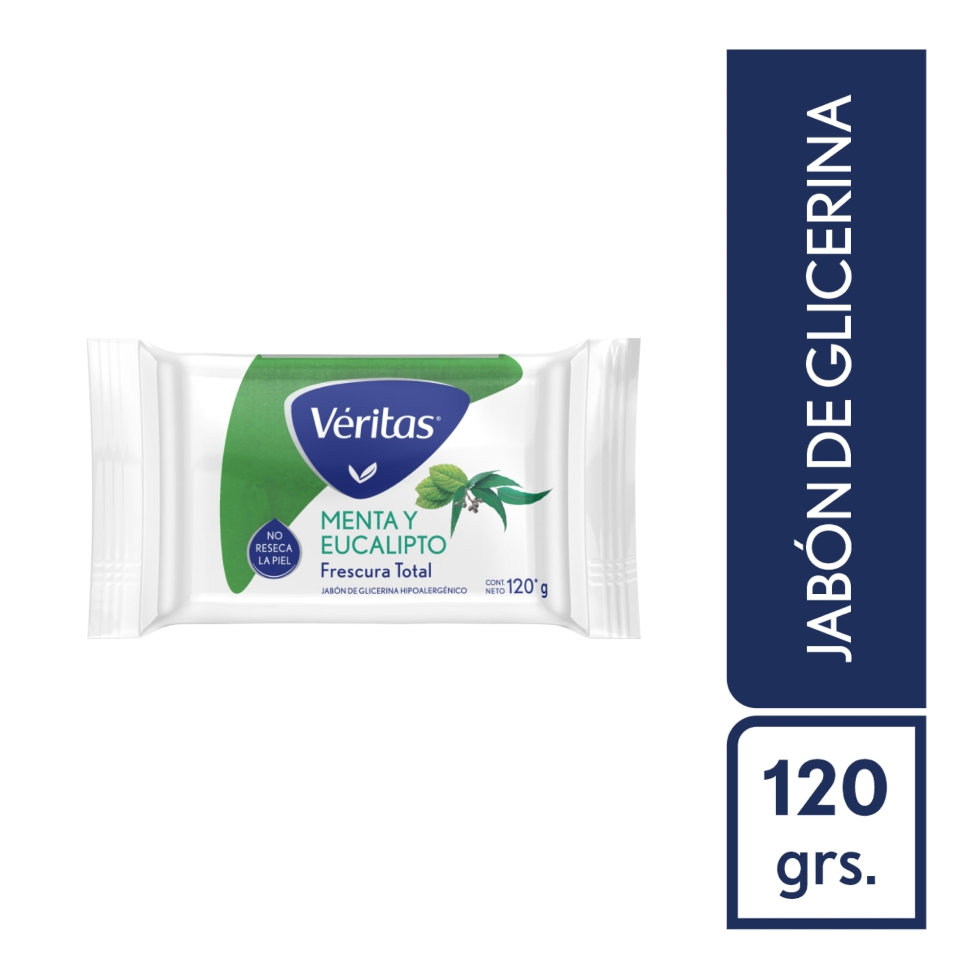 Jabón De Glicerina Veritas Menta Y Eucalipto 120 G Carrefour 7487