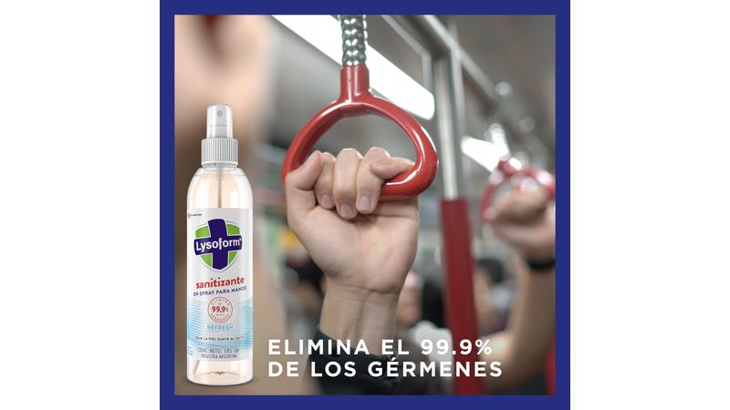 Spray Sanitizante Lysoform Refresh 185 Ml. — Farmacia El túnel