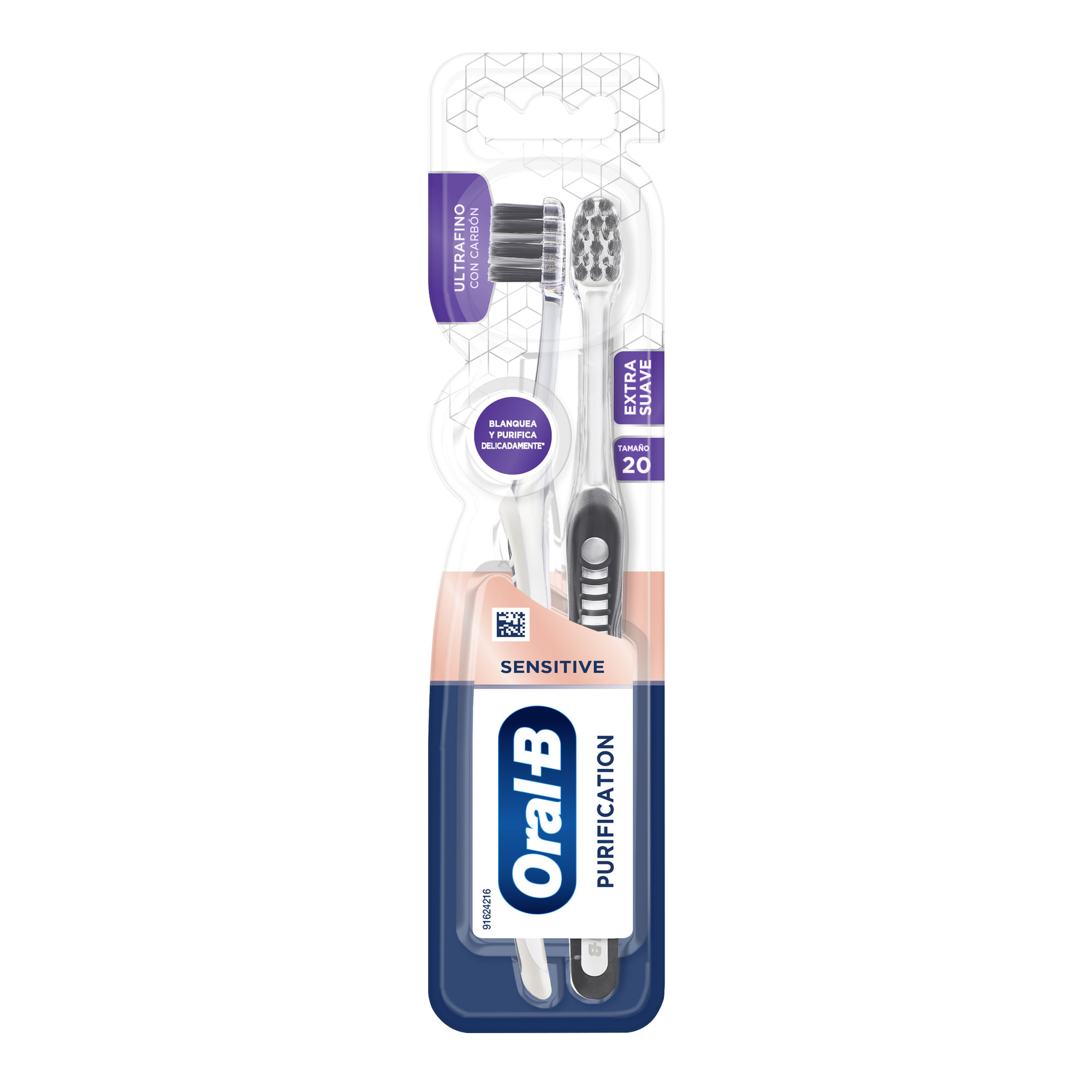 Cepillo Dental Oral-B Whitening Therapy Purification Suave X 2 Uni ...