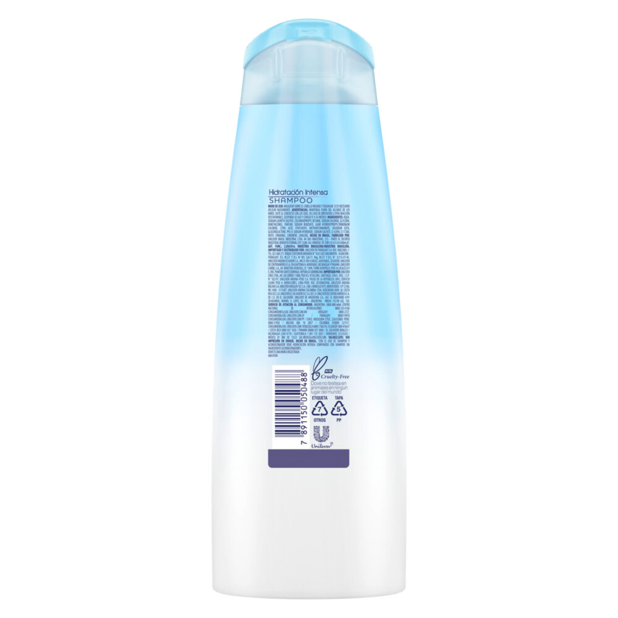Shampoo Dove hidratación intensa 400 ml. Carrefour