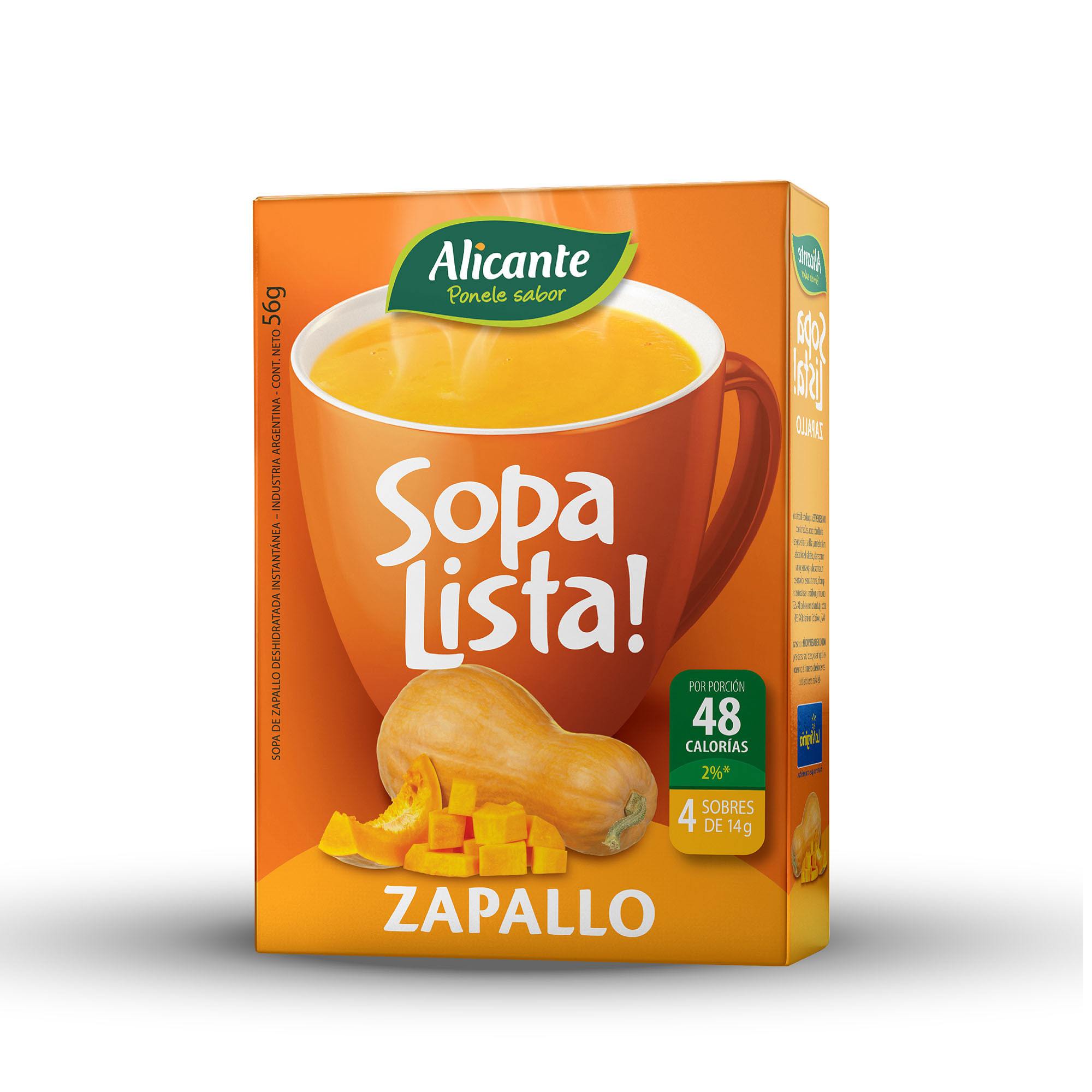 Sopa Lista Alicante Zapallo Caja X 4 Uni Carrefour