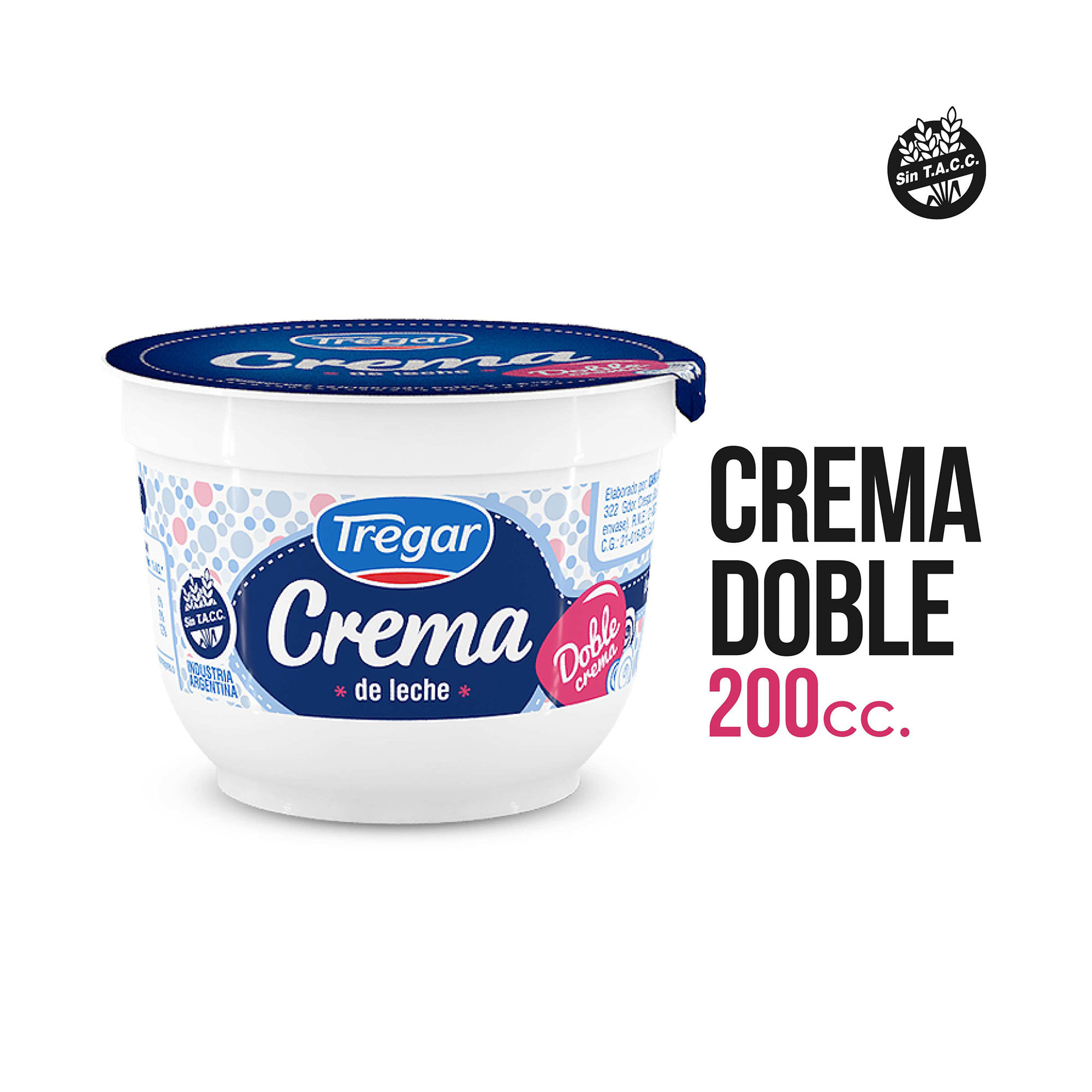 Crema de leche Tregar doble pote 200 g. Carrefour