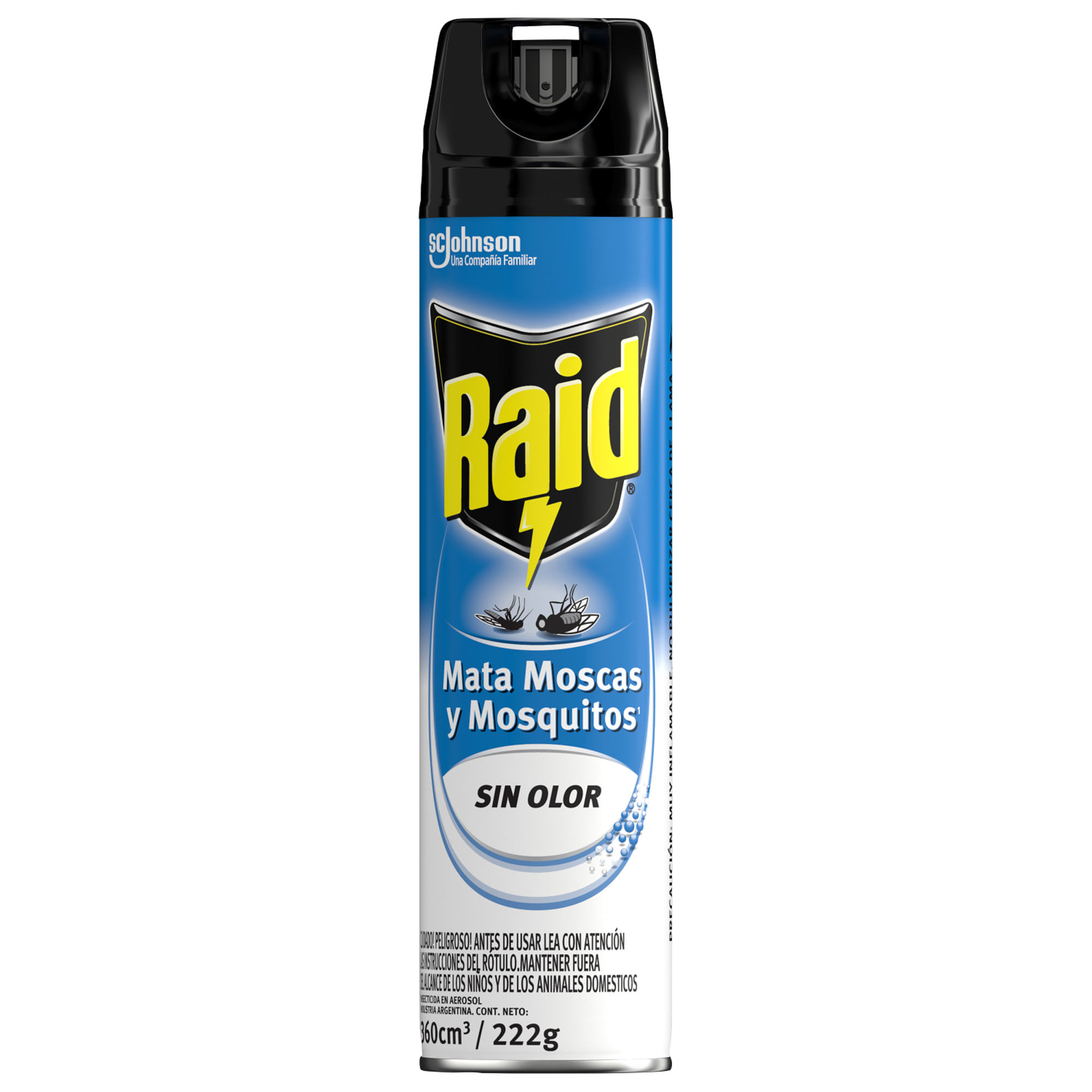 Insecticida Raid Mata Moscas Y Mosquitos Sin Olor En Aerosol 360 Cc Carrefour 0858