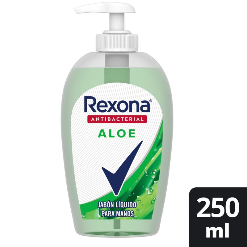 Jabón Líquido Rexona Antibacterial Aloe Vera 250 Ml Carrefour 0680