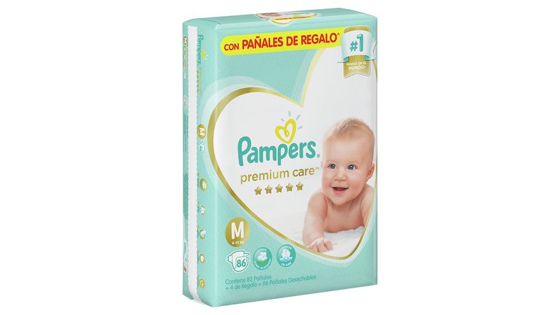 Pampers Pañales Premium Care M 86 Unds, Productos