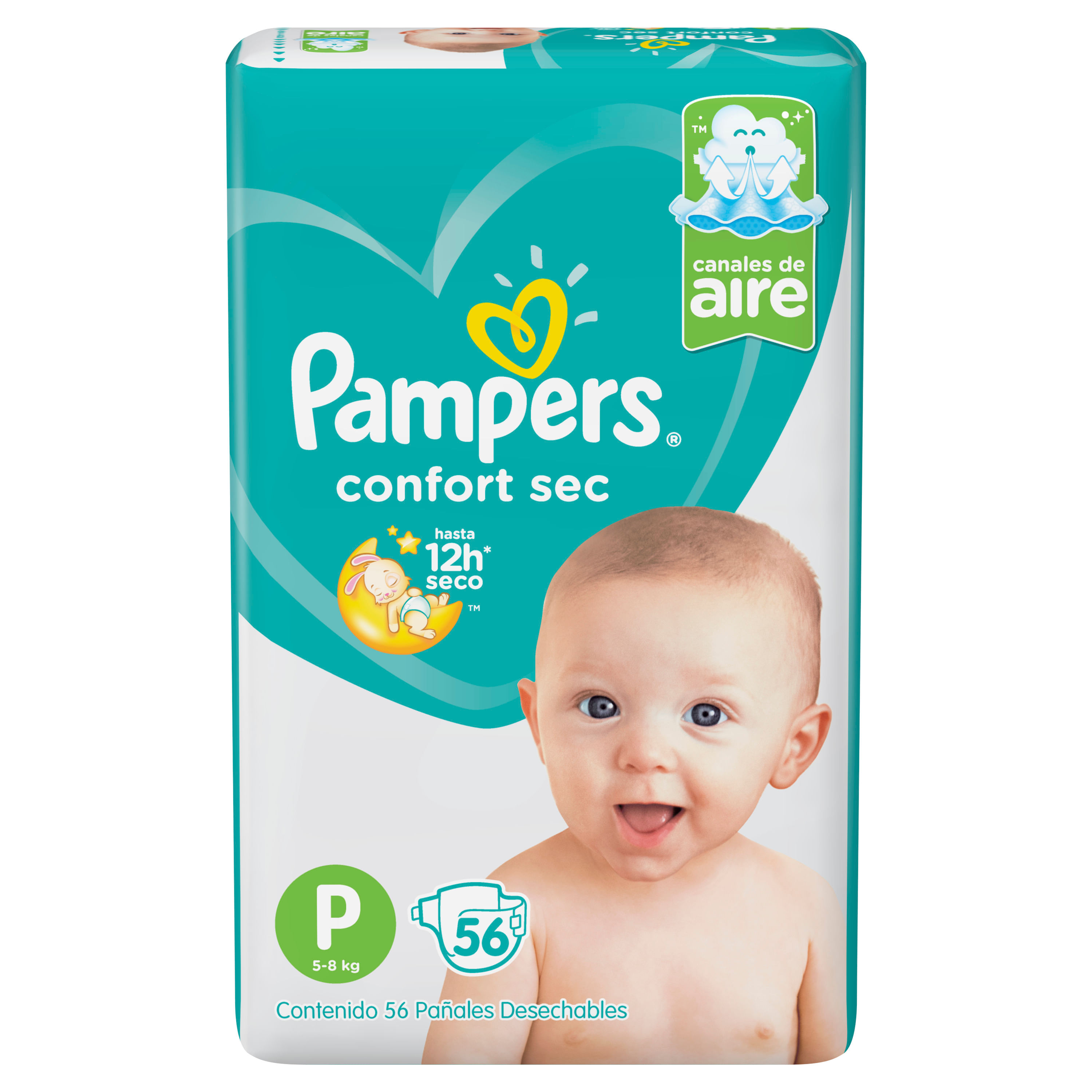 Pañales Pampers Recién Nacido confortsec x 56 uni - Carrefour