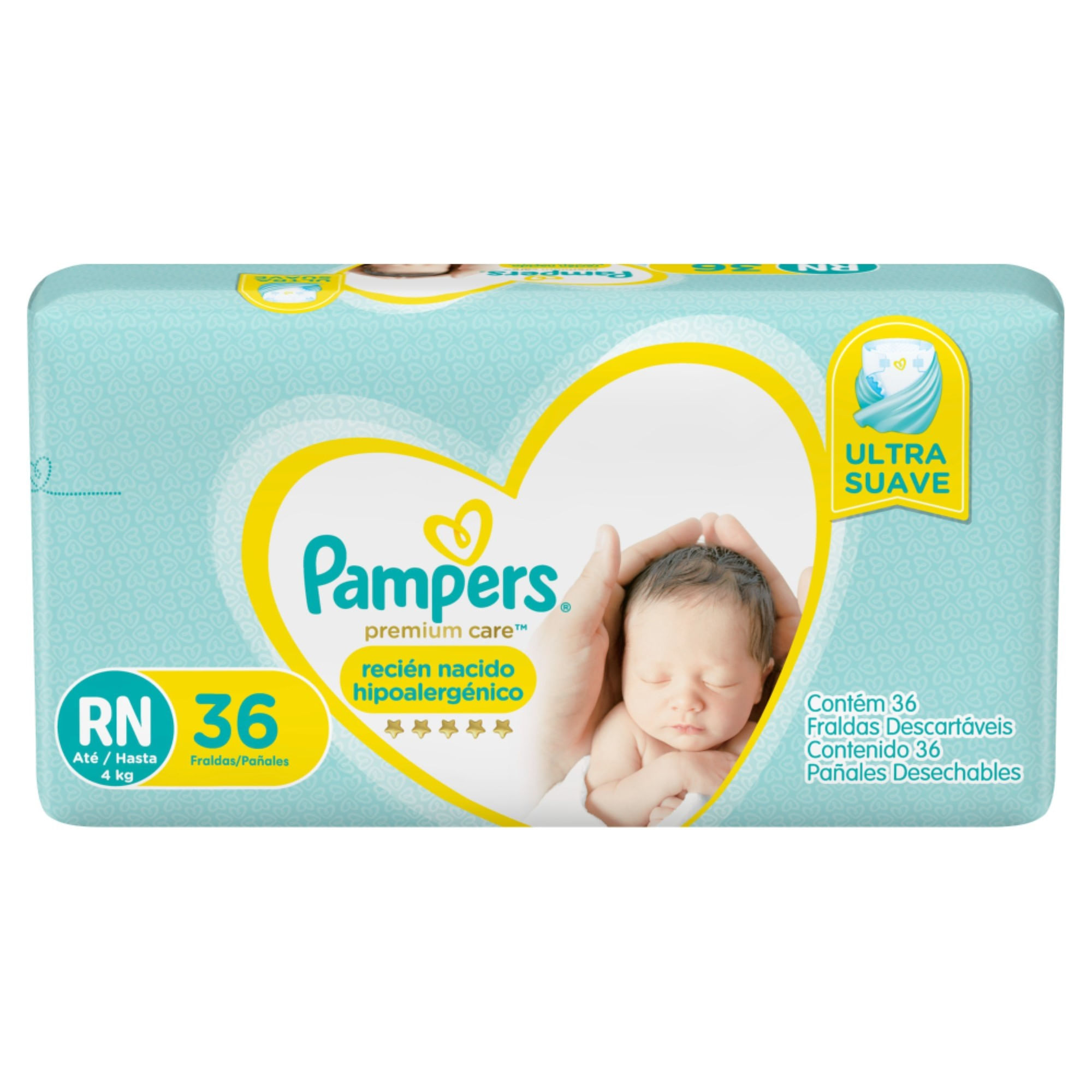 Pañales Pampers Recién Nacido premium care x 36 uni - Carrefour