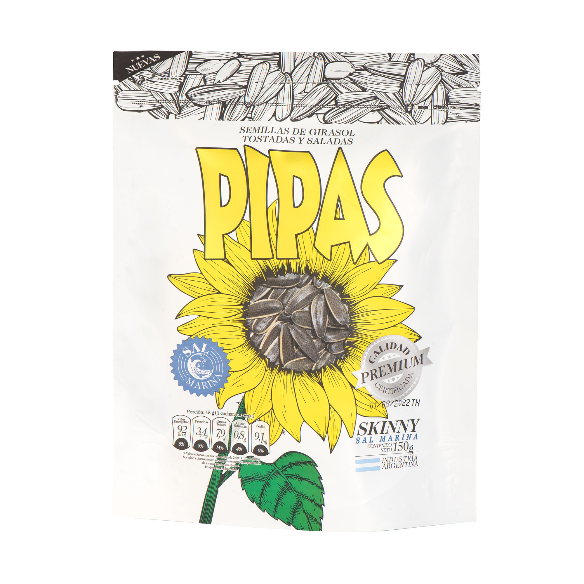 SEMILLAS DE GIRASOL PIPAS SNACKS 150 gr