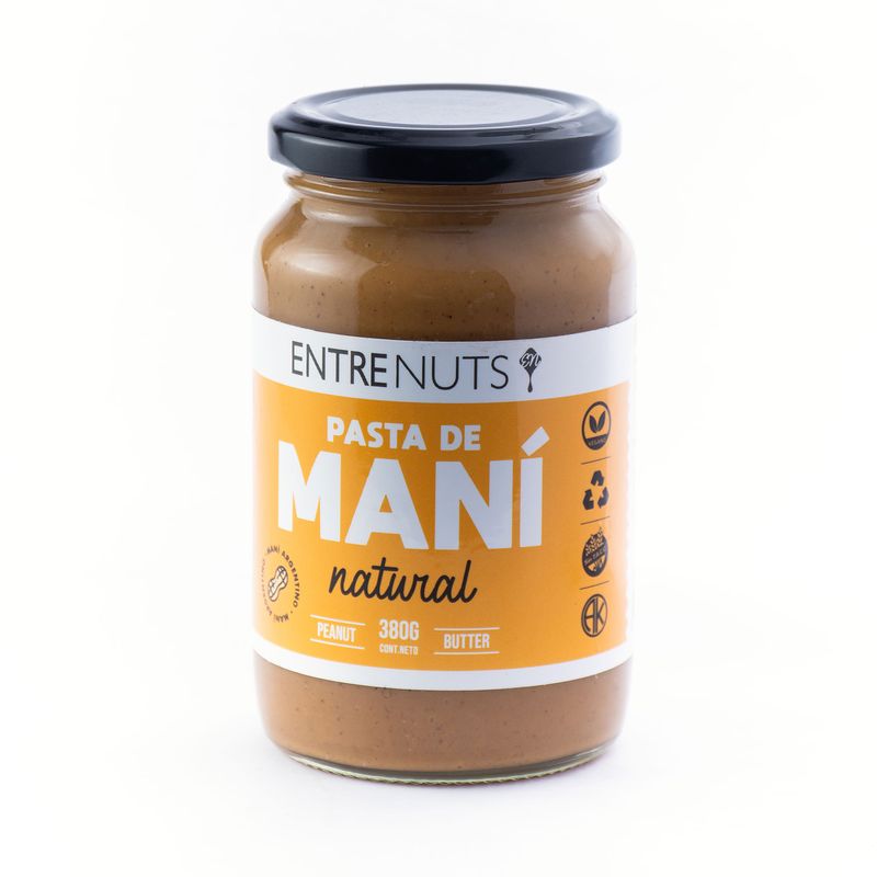 Pasta de maní Entrenuts frasco 370 g. Carrefour