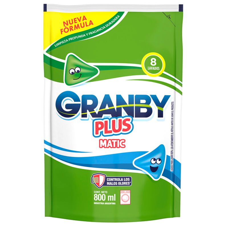Jabón líquido plus Granby matic 800 ml. Carrefour