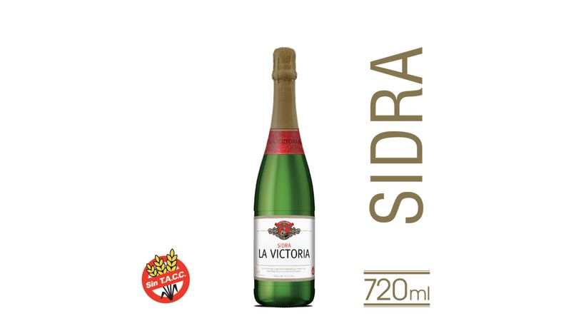 Sidra etiqueta blanca La Victoria 720 Carrefour
