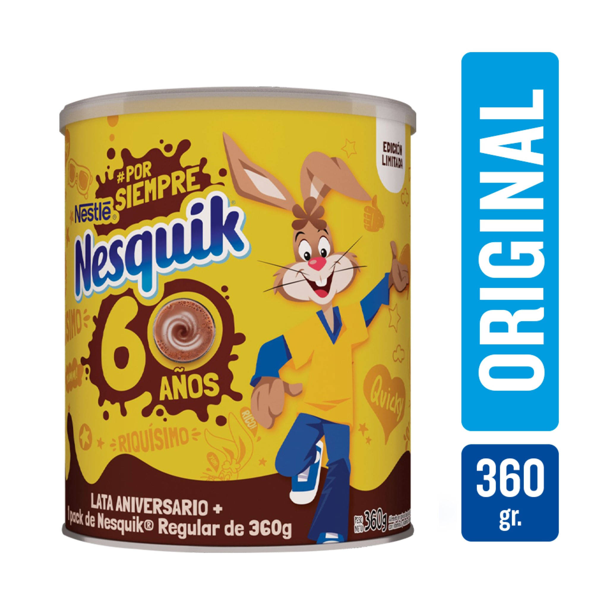Cacao en polvo Nesquik extra cacao menos azúcar lata x 360 g. Carrefour