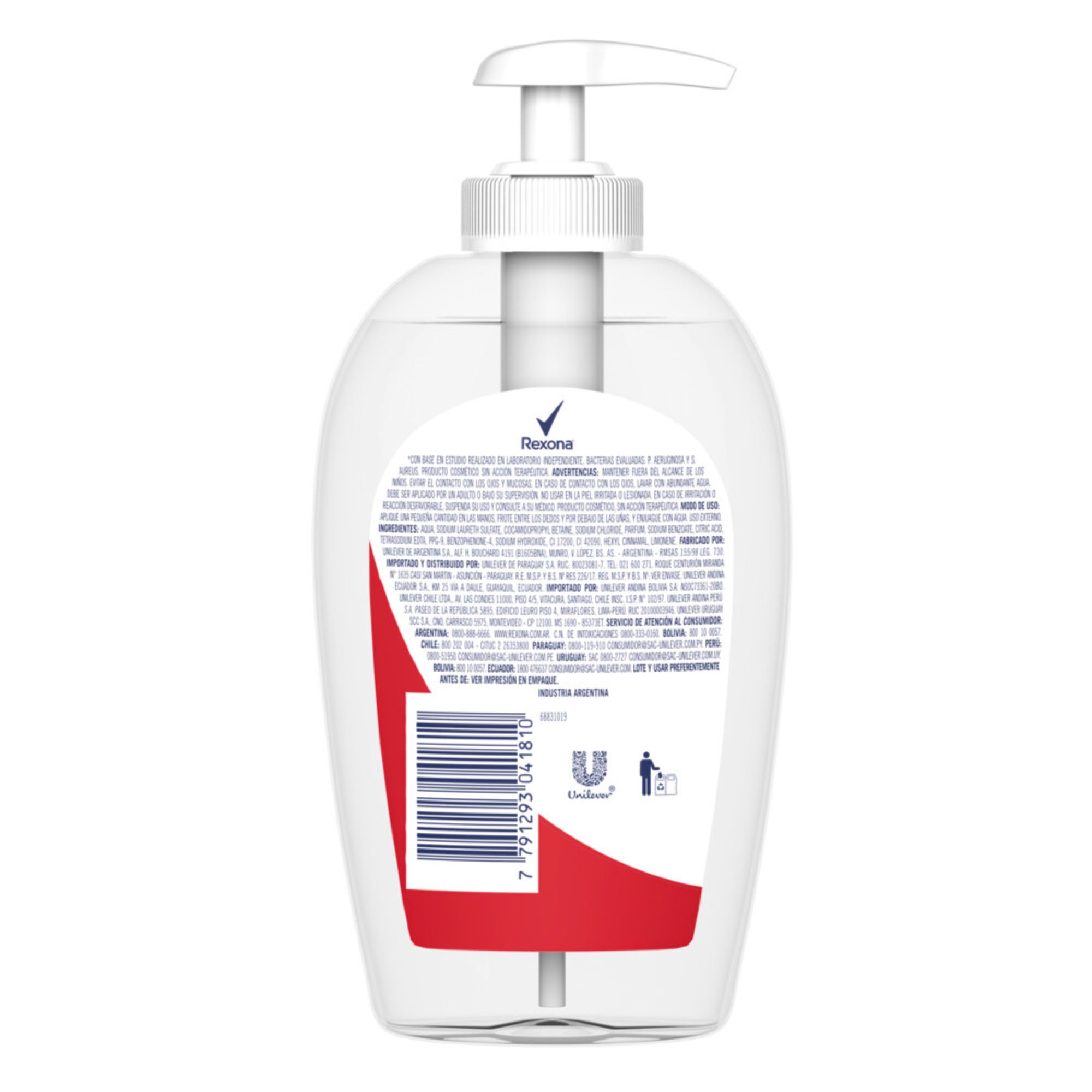 Jabón Líquido Rexona Antibacterial Original 250 Ml Carrefour 2545