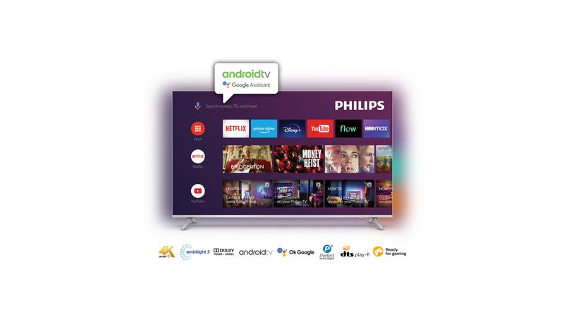 Smart TV 75 Philips 4K Ambilight 75PUD8507/77 Android Gris