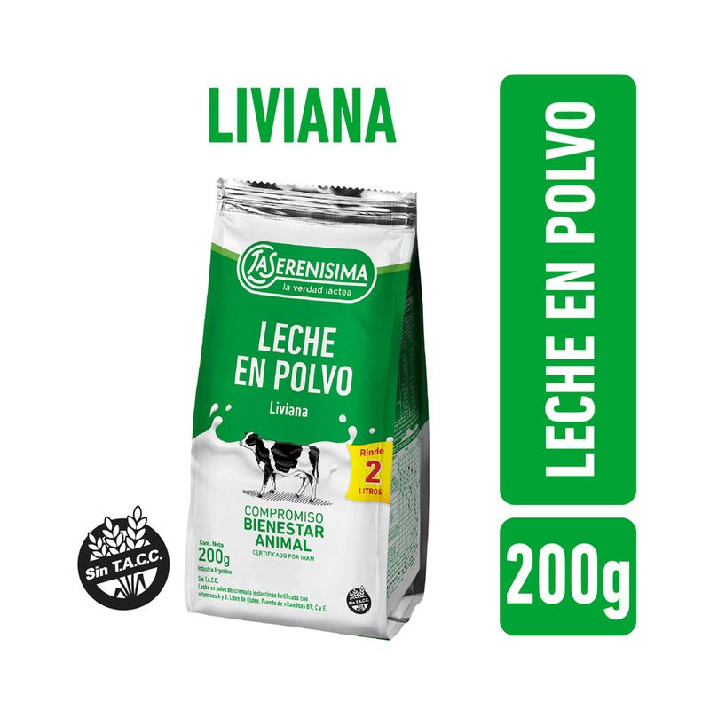 Leche En Polvo Descremada Fortificada La Serenísima 200 G. - Carrefour