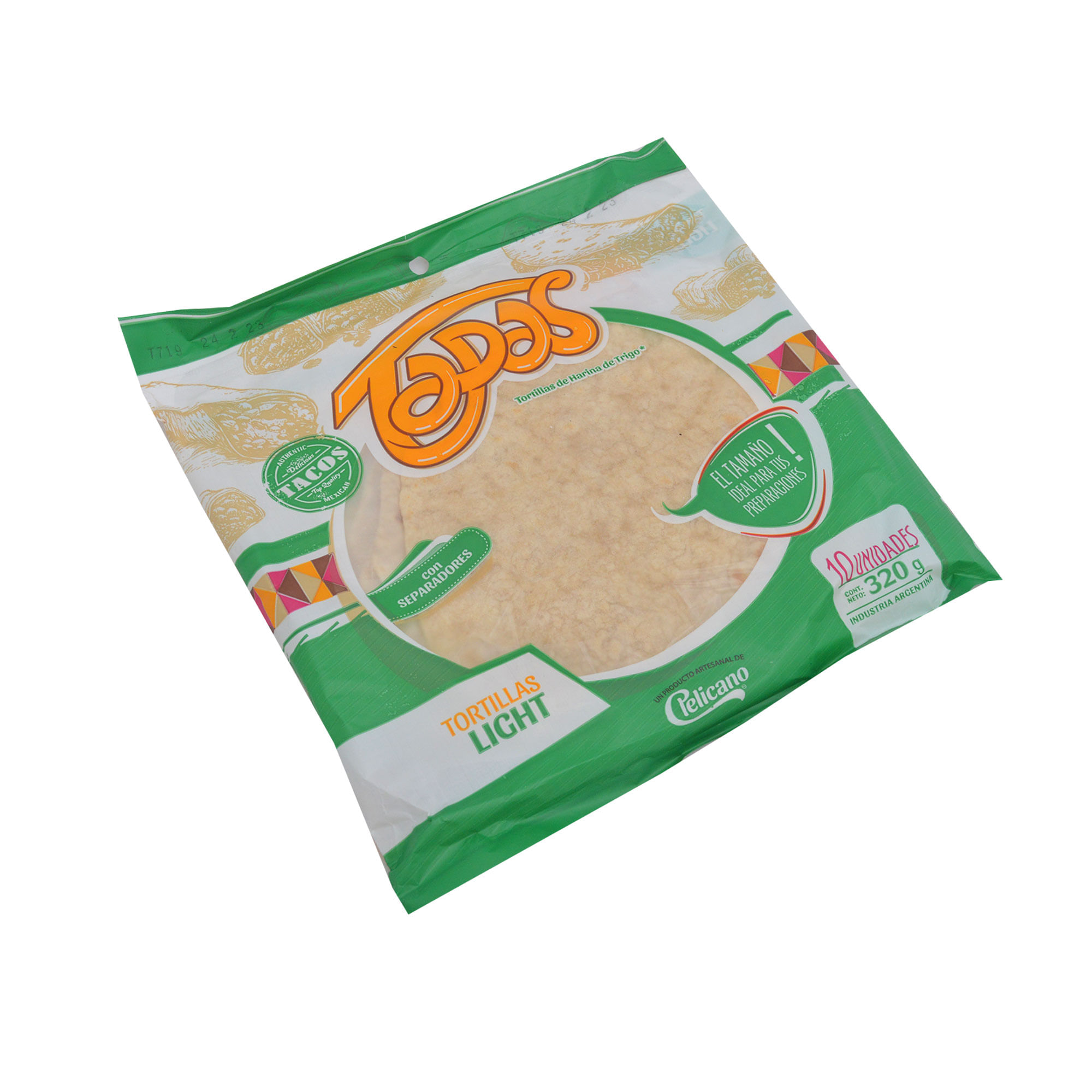 Tortilla Pelicano light paquete 320 g. Carrefour