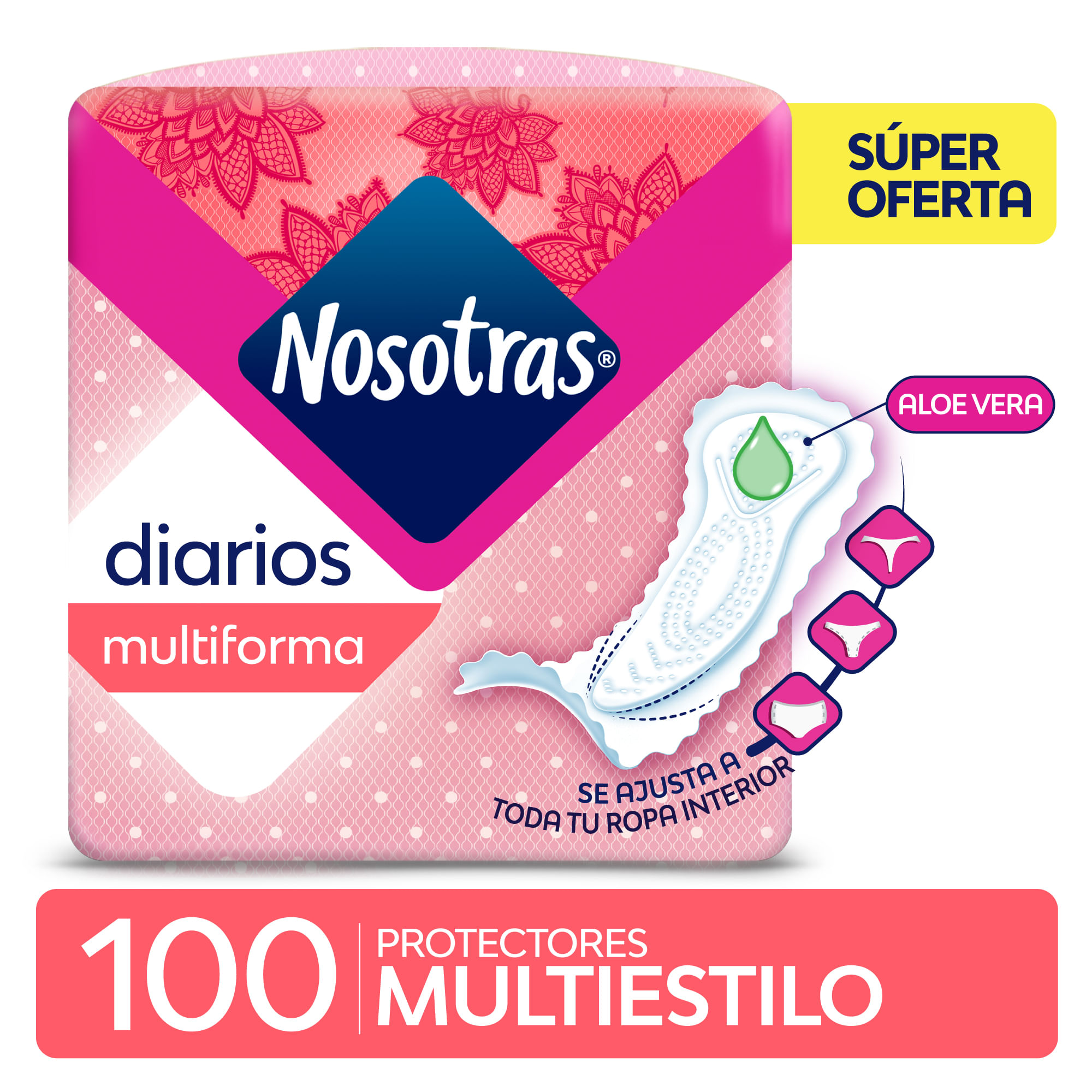 Protectores Diarios Nosotras Multiestilo X 100 Uni Carrefour 7138