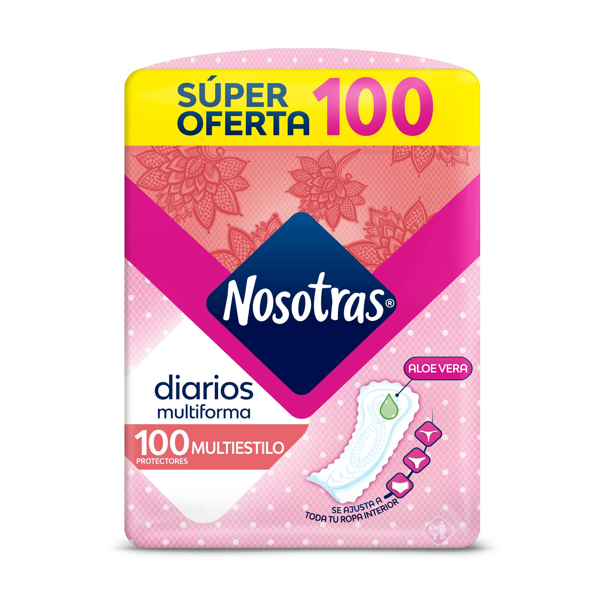 Protectores Diarios Nosotras Multiestilo X 100 Uni Carrefour 4864