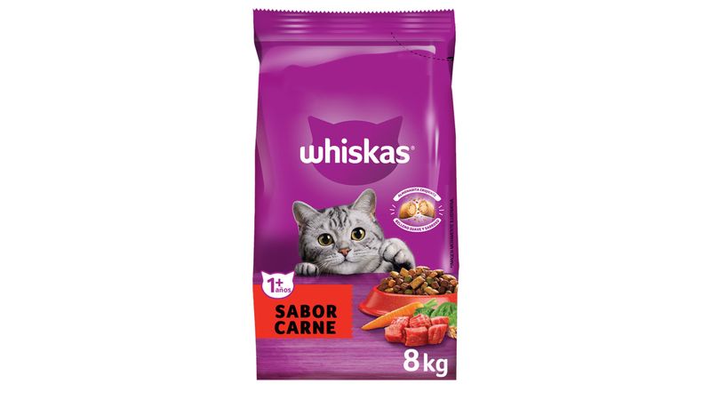 Alimento para gatos Whiskas carne 8 kg Carrefour