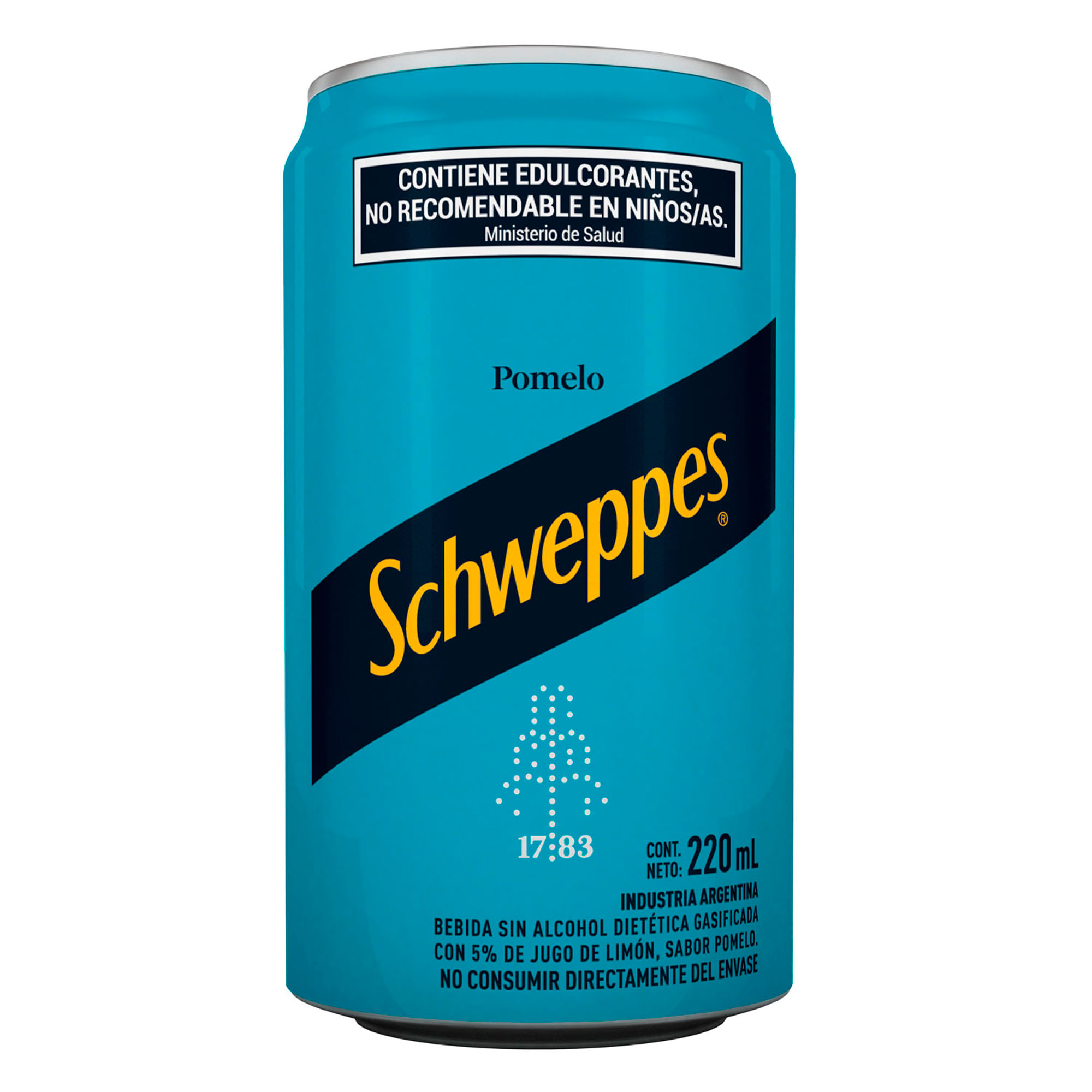 Gaseosa Schweppes pomelo sin azúcar lata 220 cc. Carrefour