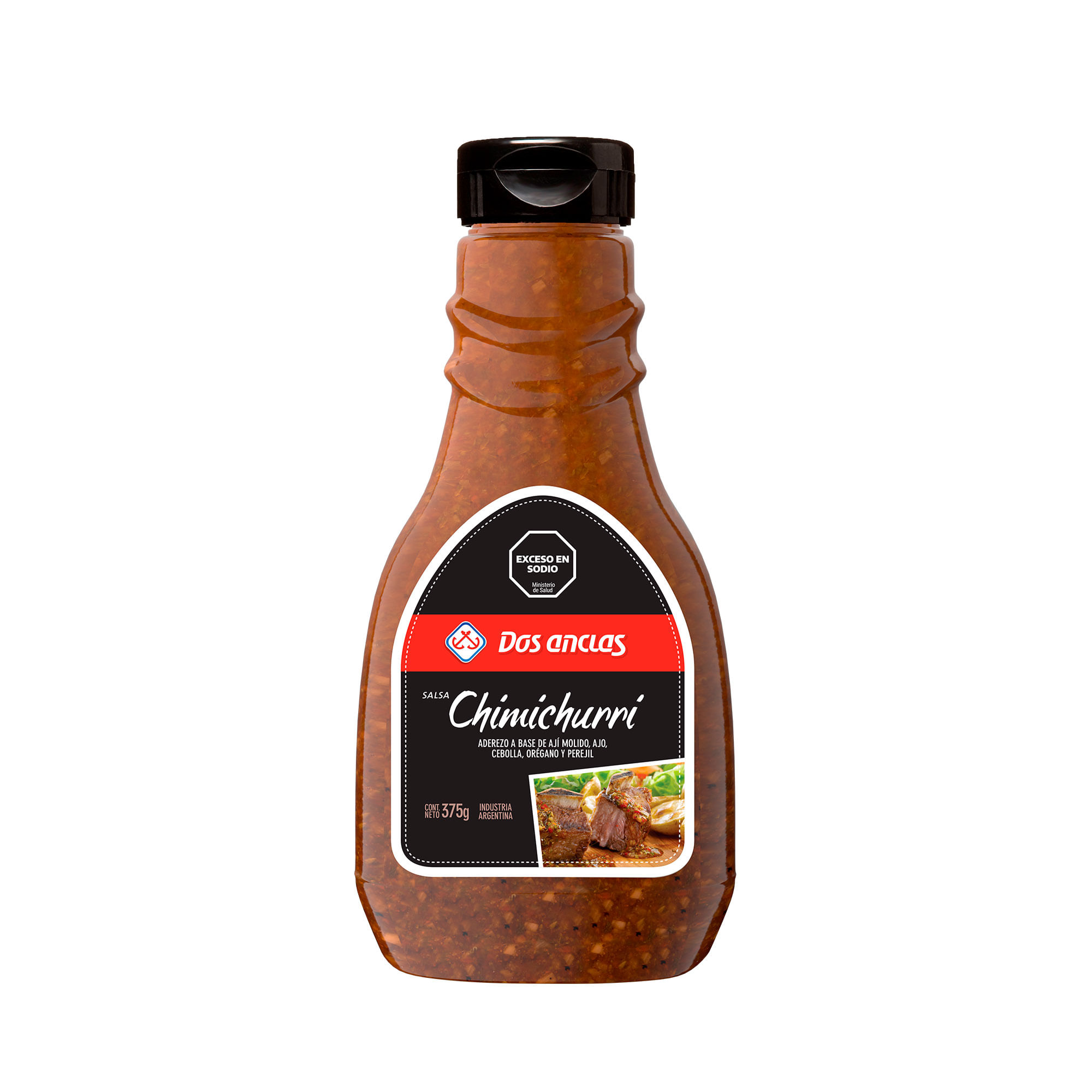 Salsa chimichurri Dos Anclas pet 375 g. Carrefour